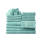 Solid 18-Piece Bath Towel Set Collection