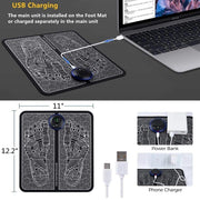 Electric Foot Massage Mat with USB Charging Cable