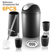 6 Pc Bathroom Accessories Set