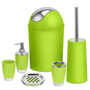 6 Pc Bathroom Accessories Set