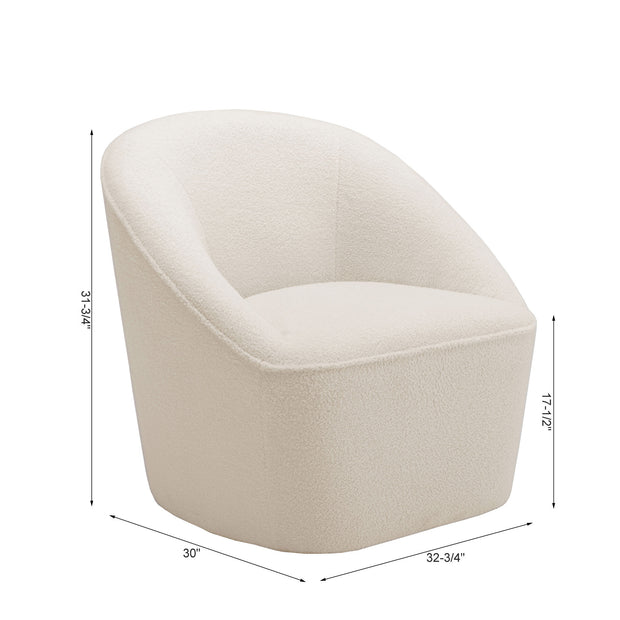 Anson Boucle Swivel Chair