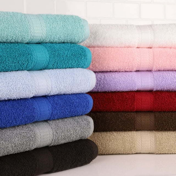 Solid 18-Piece Bath Towel Set Collection