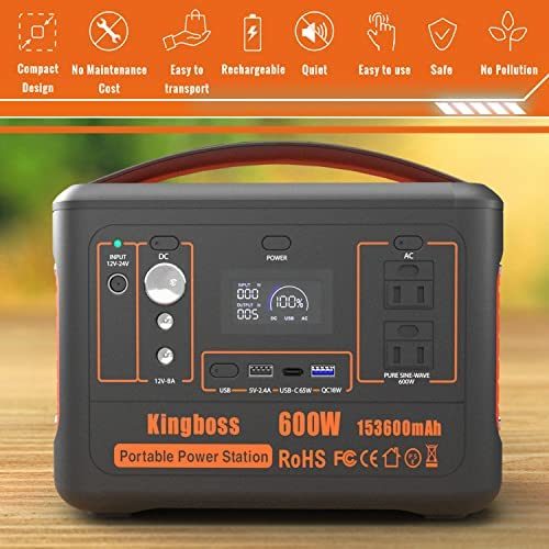 600W Portable Power Station-Emergency Power Supply