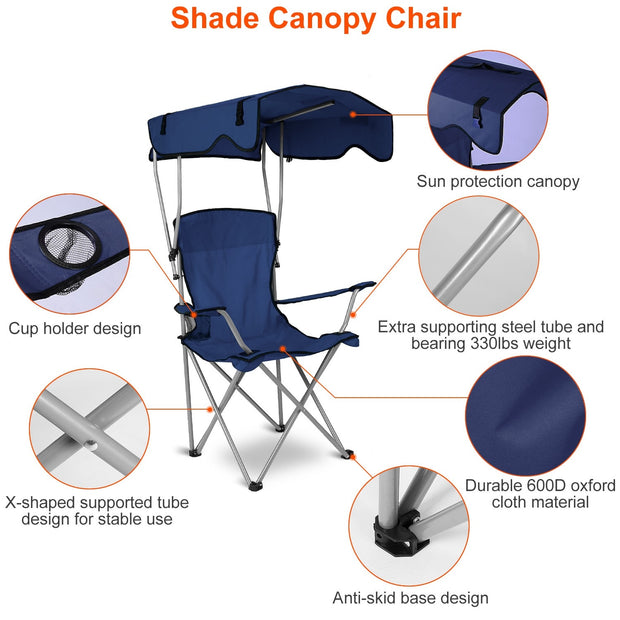 Foldable Beach Canopy Chair