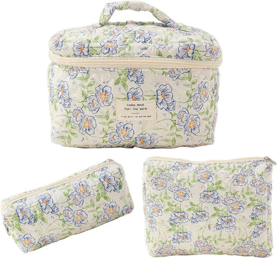 Cute Floral Cosmetic Bags-3 pcs