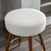 MoMo Boucle Upholstered Counter Height Stool