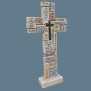 Wall Cross - with Encouraging Inspirational Words and Phrases