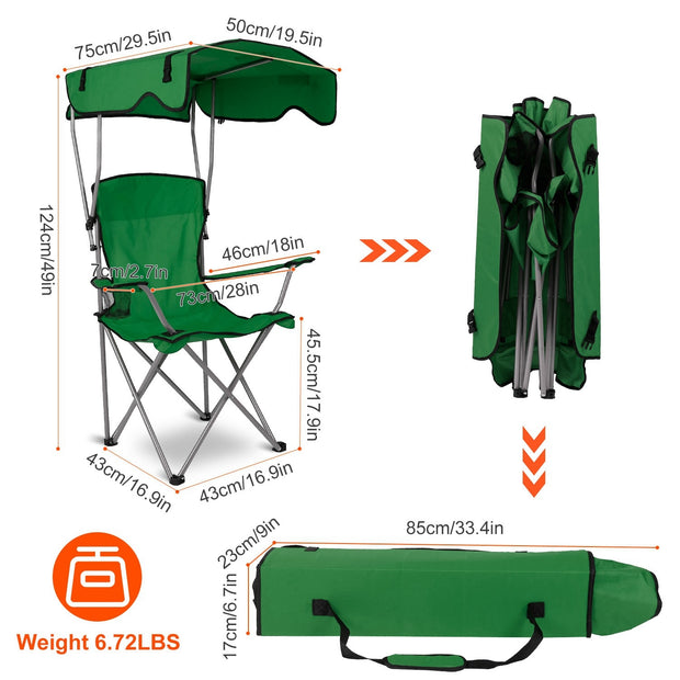 Foldable Beach Canopy Chair