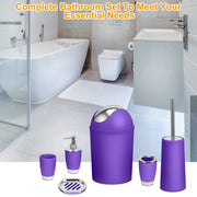 6 Pc Bathroom Accessories Set