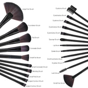 22 Piece Makeup Brush Set with Storage Bag