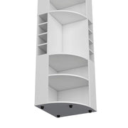 White Corner Bar Cabinet