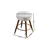 MoMo Boucle Upholstered Counter Height Stool