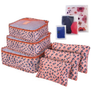 9Pc Water-Resistant Clothes Storage Bags with Packing Cubes