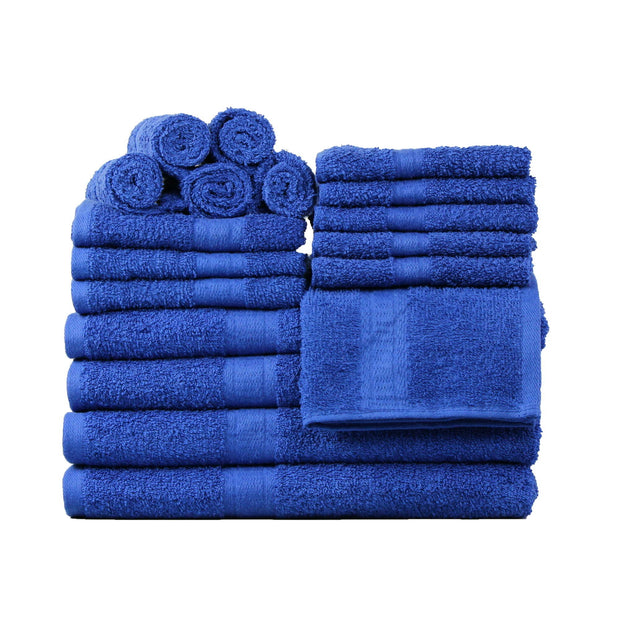 Solid 18-Piece Bath Towel Set Collection