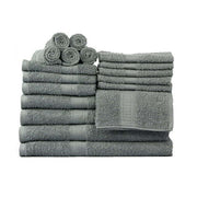 Solid 18-Piece Bath Towel Set Collection