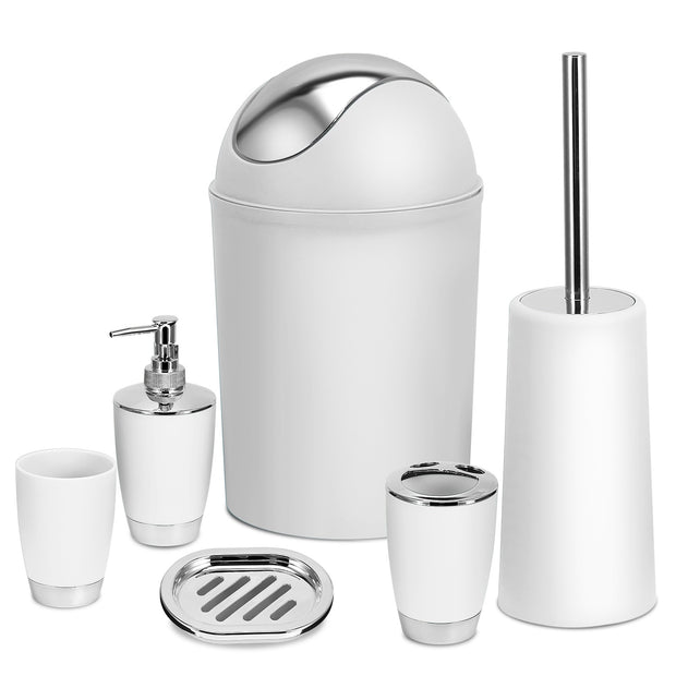 6 Pc Bathroom Accessories Set