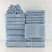 Solid 18-Piece Bath Towel Set Collection