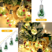 Lighted Christmas Snow Globe String Light