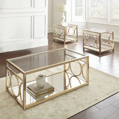 Olympia 3 Piece Table Set - Gold