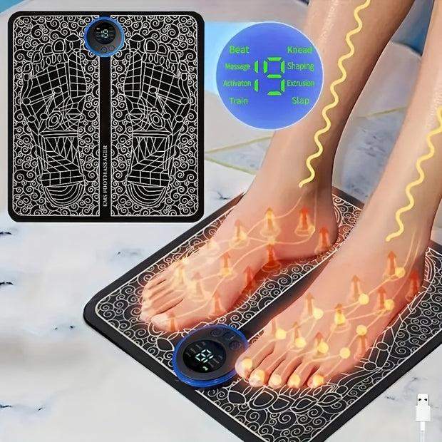 Electric Foot Massage Mat with USB Charging Cable