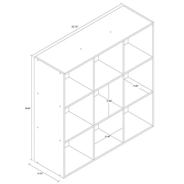 9 Cube Organizer Shelf