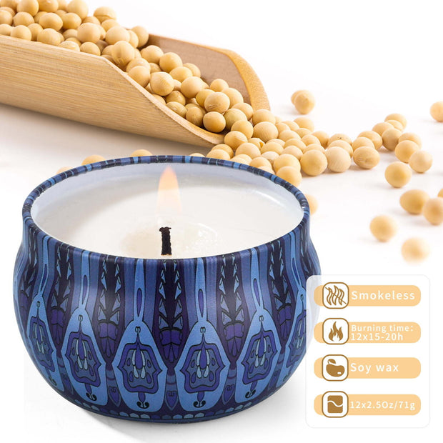 Beautifully Scented Soy Aromatherapy Candle Gifts-12 Pack