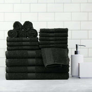 Solid 18-Piece Bath Towel Set Collection