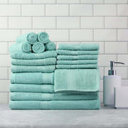 Solid 18-Piece Bath Towel Set Collection