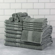 Solid 18-Piece Bath Towel Set Collection