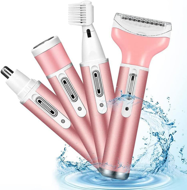 Electric 4-in-1 Razor for Eyebrow Face Body Underarm