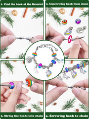 Advent Calendar 2024 Unicorn & Christmas Bracelet Making Kit