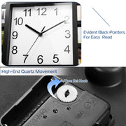 Black 12-Picture Display Wall Clock