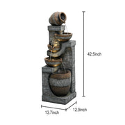 42.5 inch Garden Water Fountain for Home Garden Decor