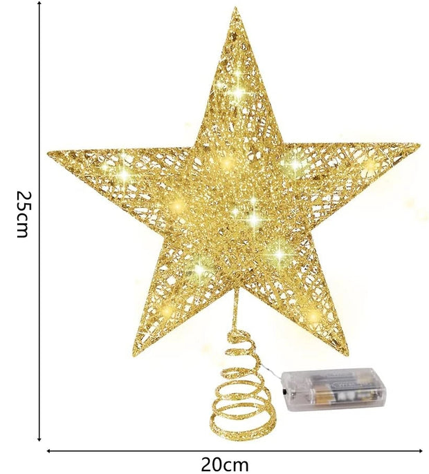 Iron Glitter Powder Christmas Tree Star